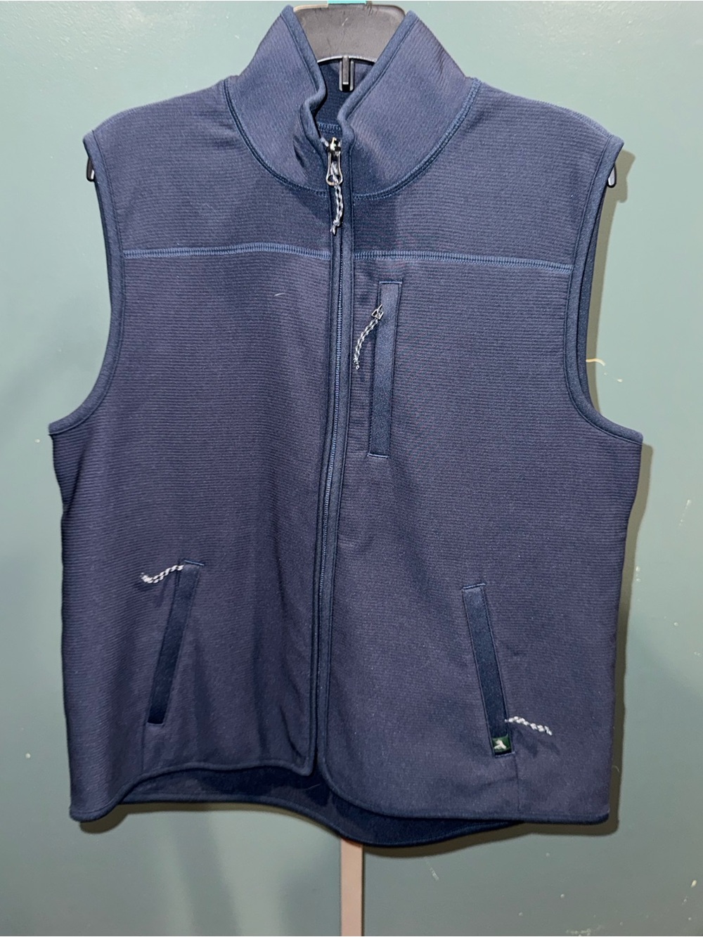 Orvis Navy Full-Zip Fleece Vest